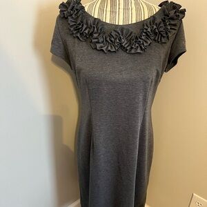 Tiana B Ruffle Neck Dress Size Medium